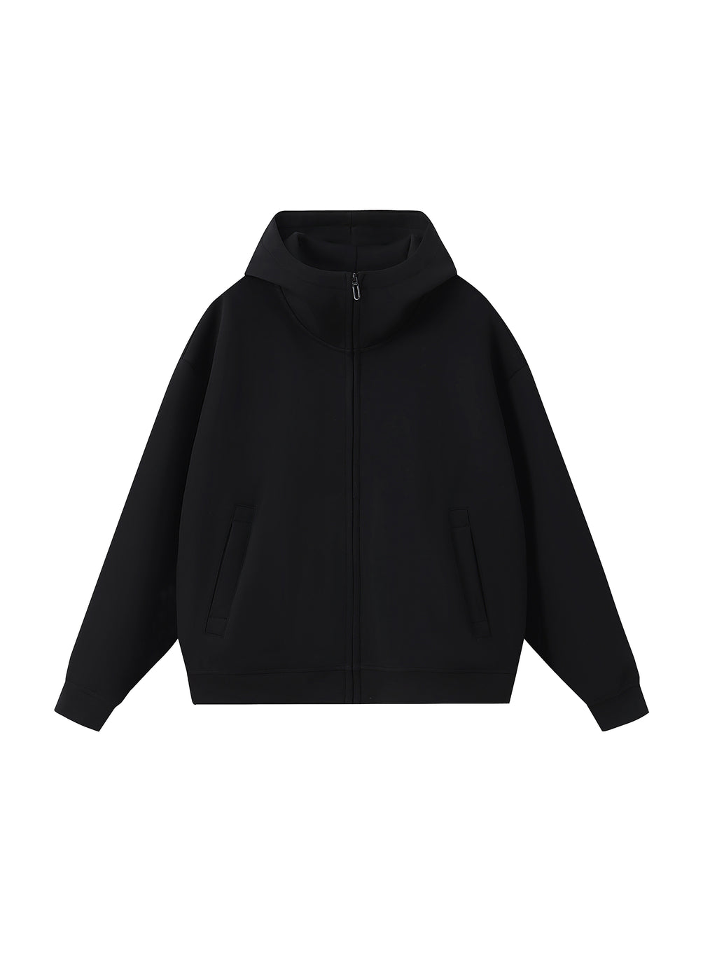 Essential Heavyweight High Neck  Zip-Up Hoodie