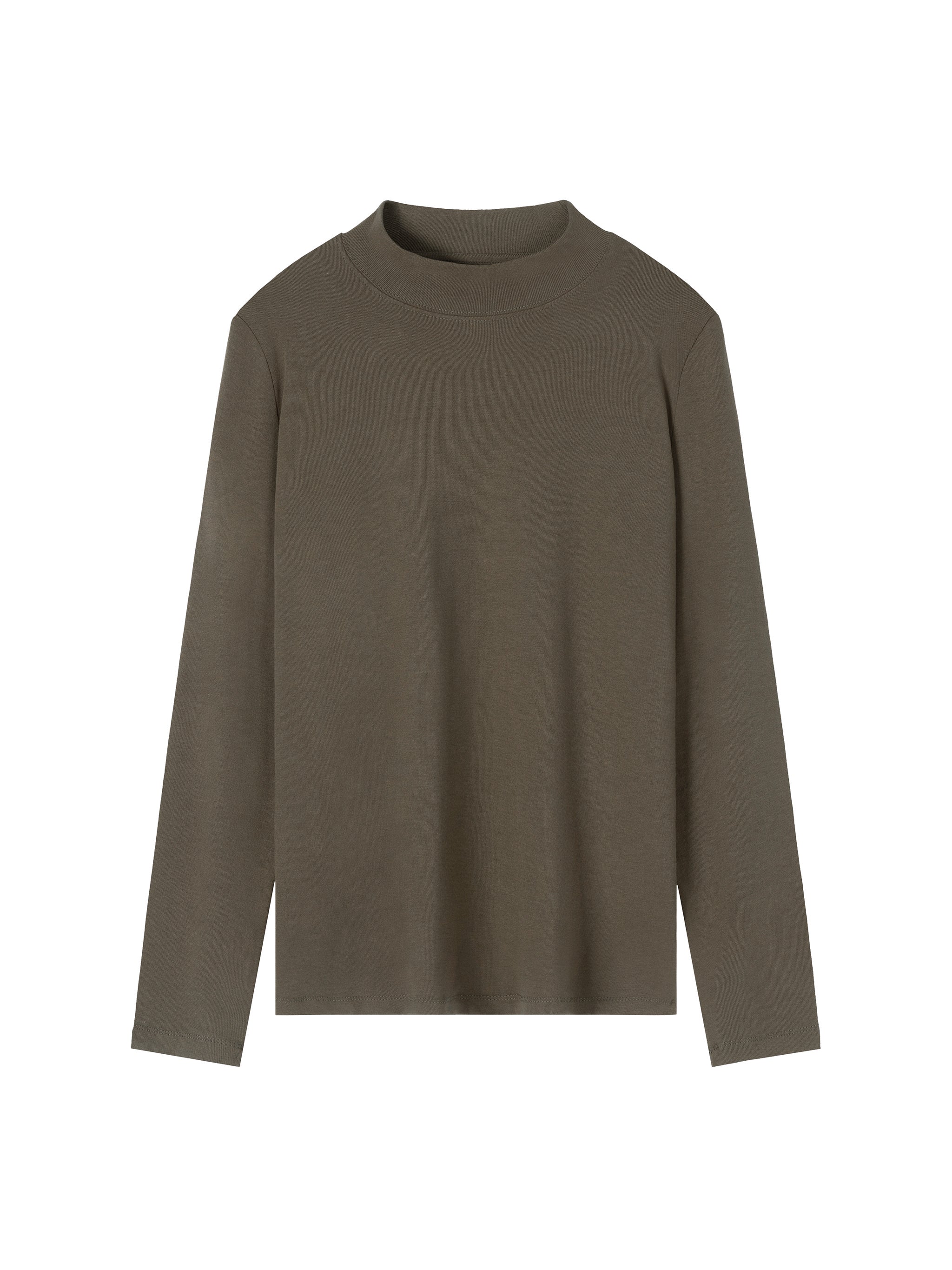 Essential Mock Neck Long Sleeve T-Shirt