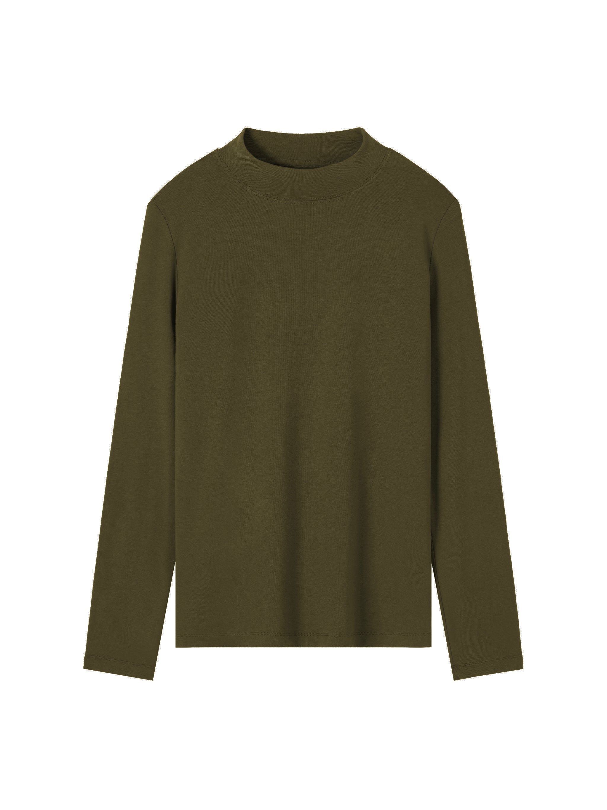 Essential Mock Neck Long Sleeve T-Shirt