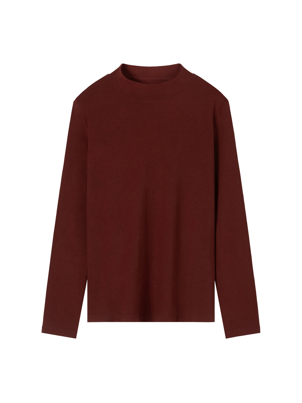 Essential Mock Neck Long Sleeve T-Shirt