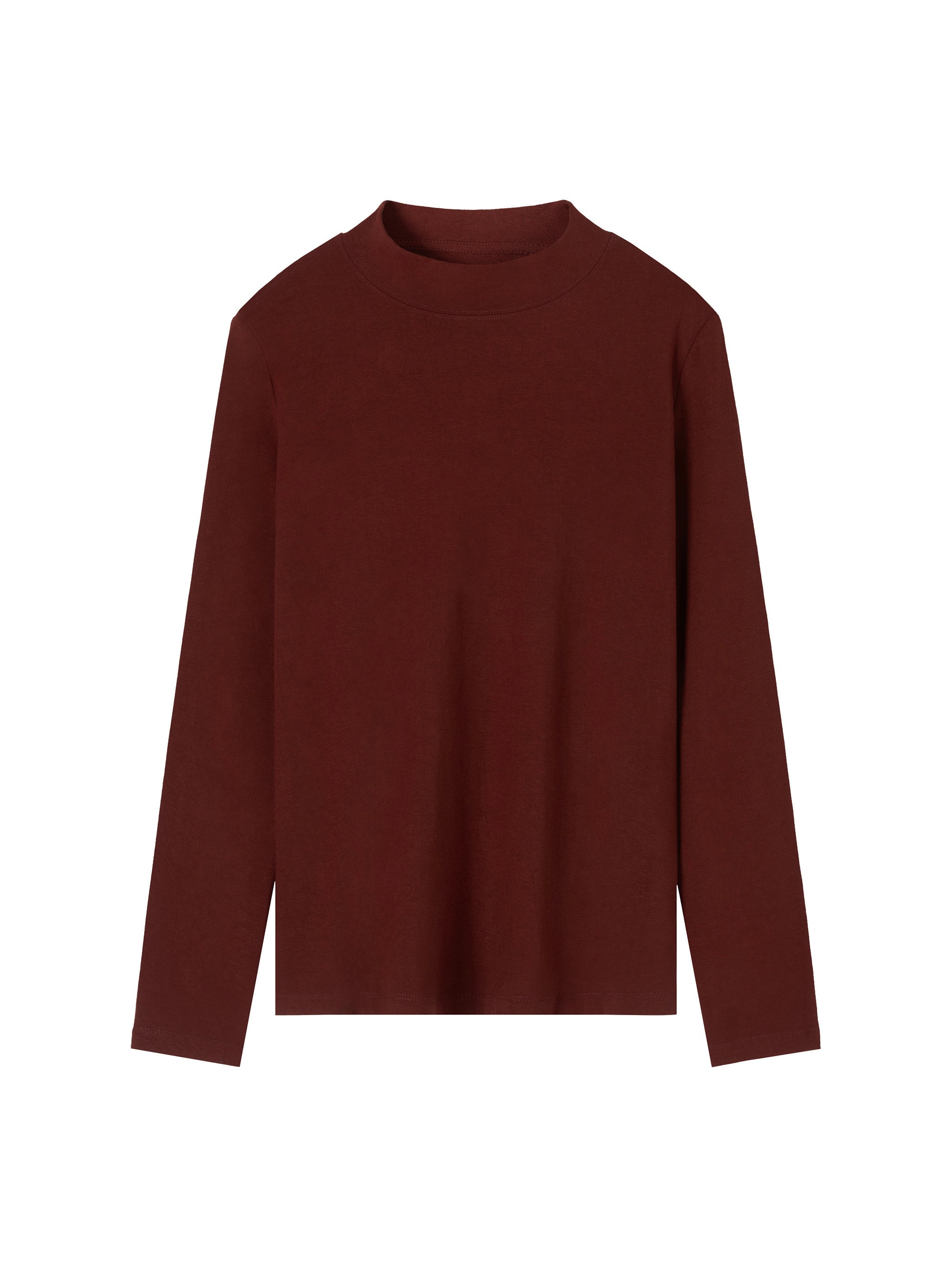 Essential Mock Neck Long Sleeve T-Shirt