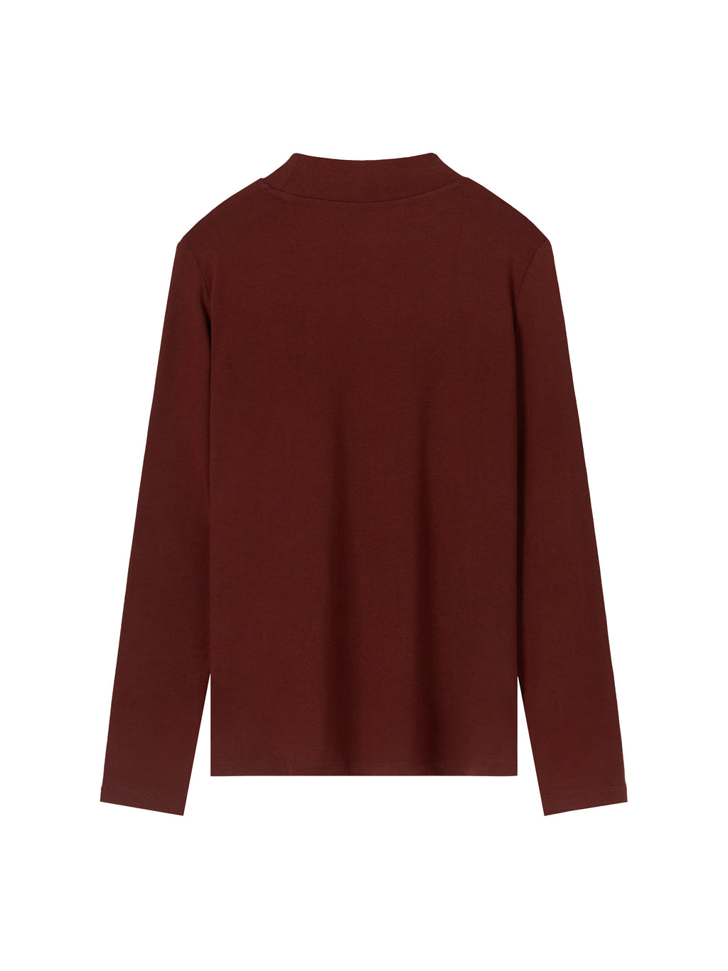 Essential Mock Neck Long Sleeve T-Shirt