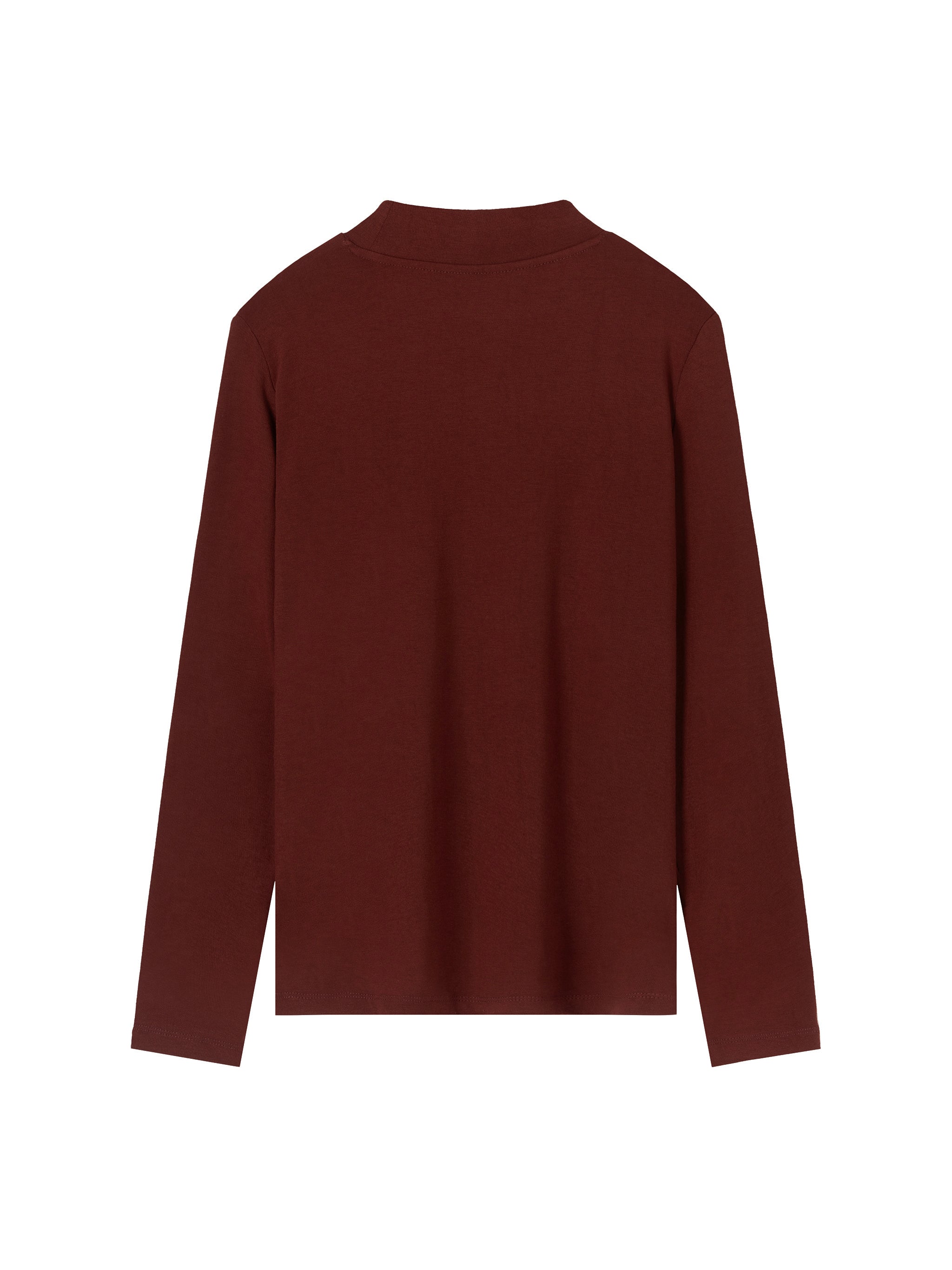 Essential Mock Neck Long Sleeve T-Shirt