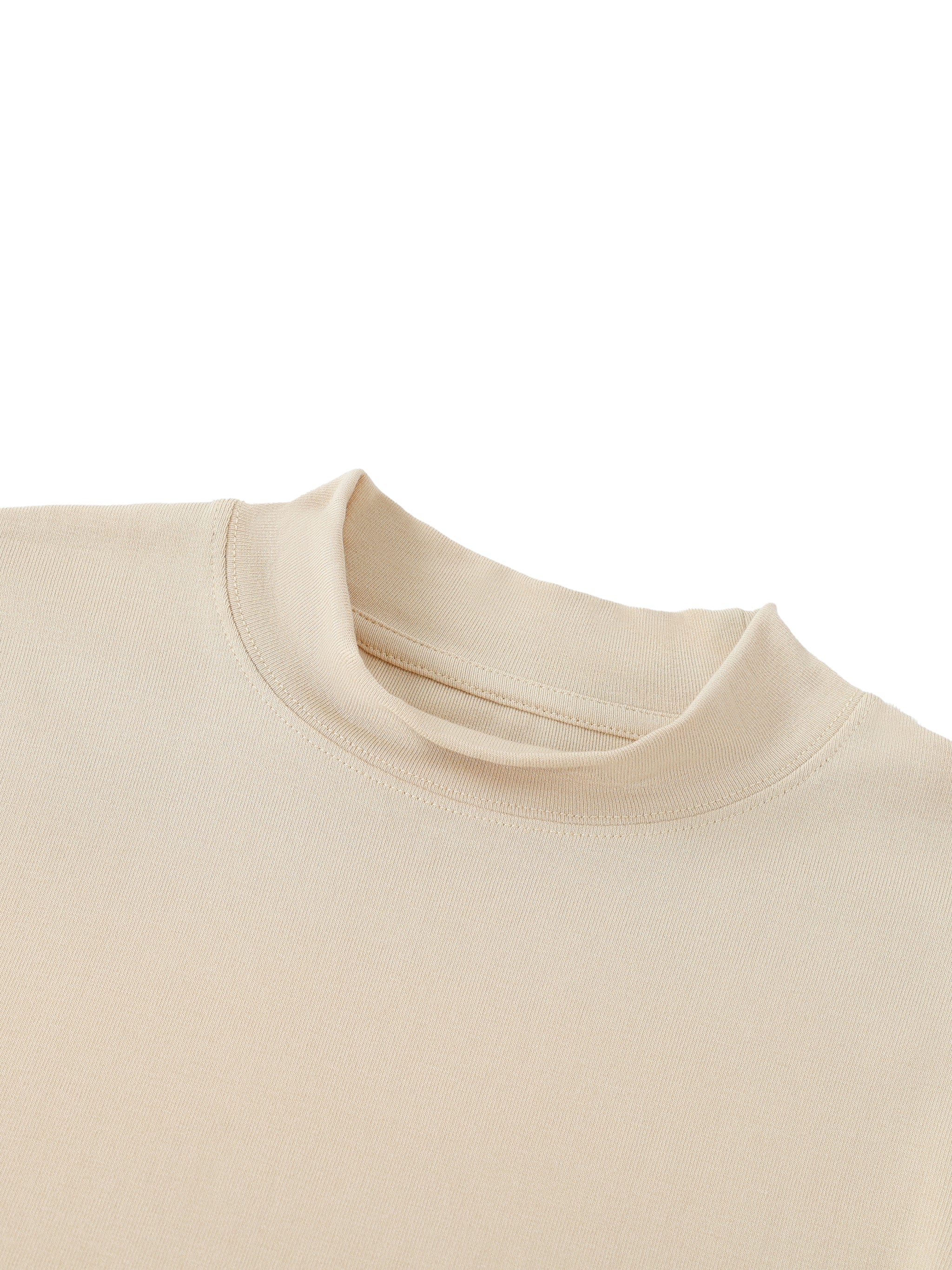 Essential Mock Neck Long Sleeve T-Shirt