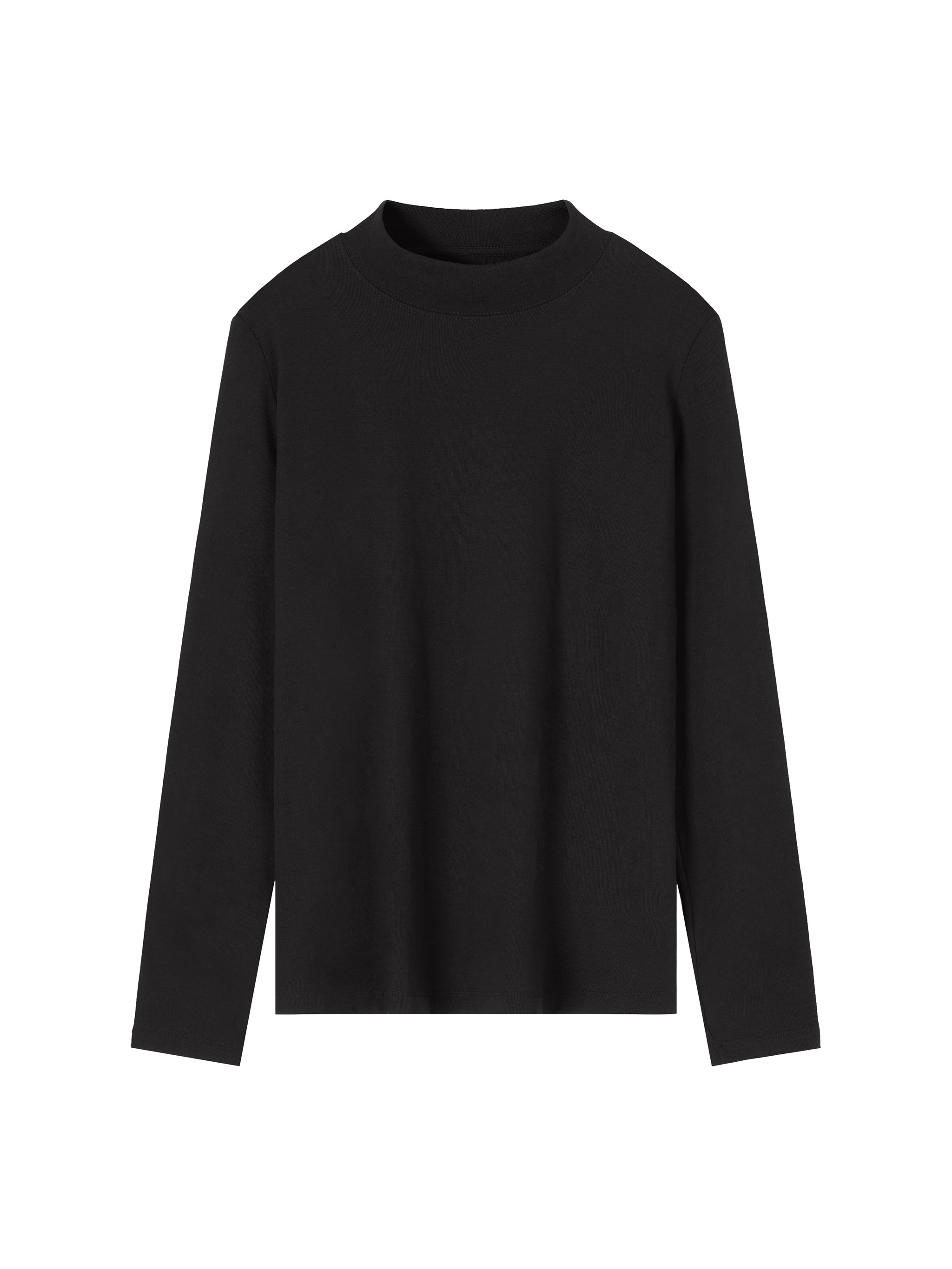 Essential Mock Neck Long Sleeve T-Shirt