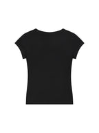 Essential V-Neck Bodycon T-Shirt