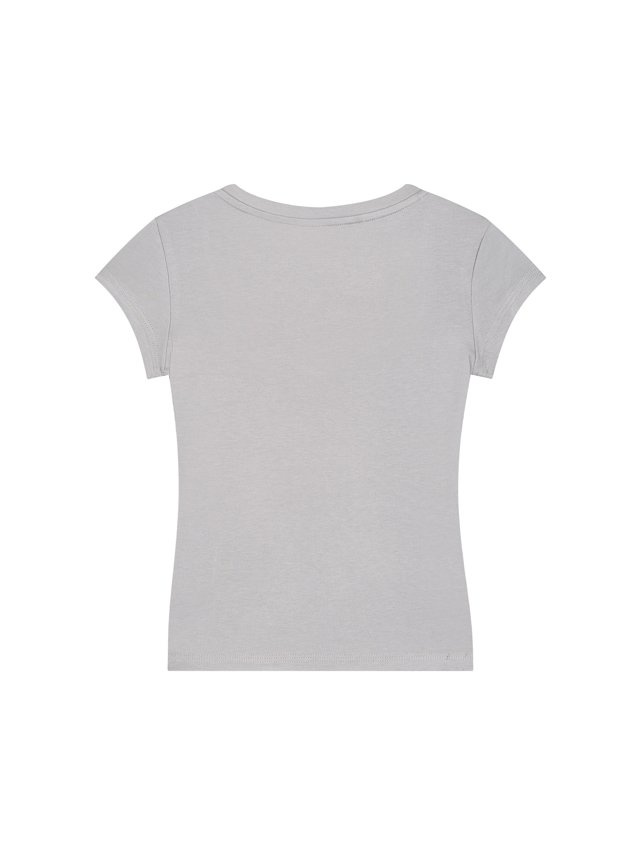 Essential V-Neck Bodycon T-Shirt