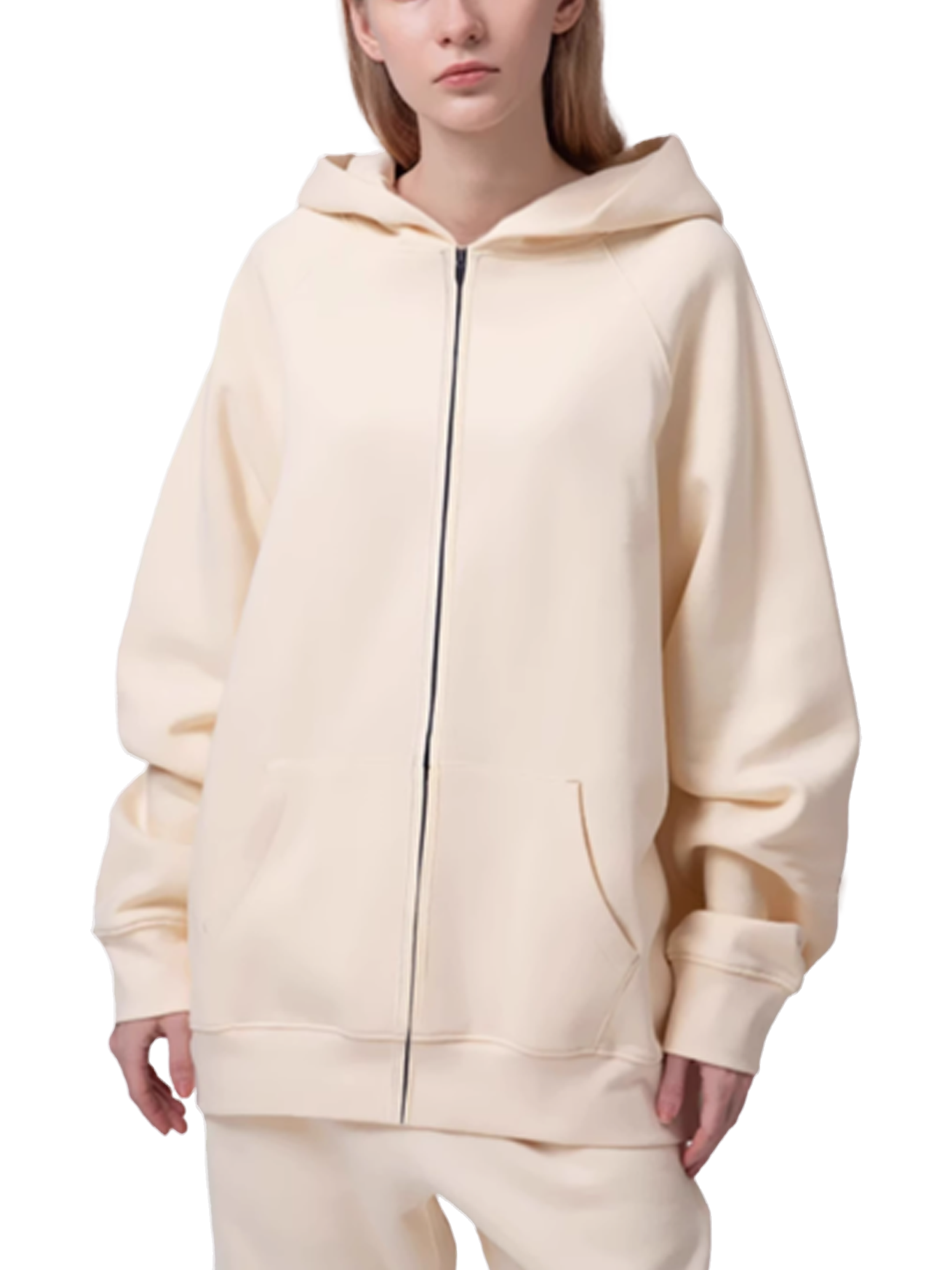 Essential Zip-up Fleece Hoodie - Women