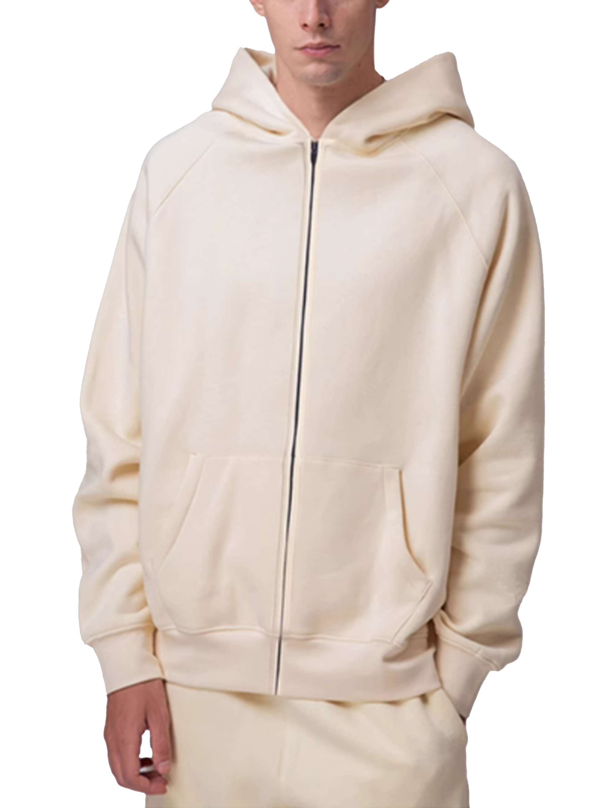 Essential Zip-up Fleece Hoodie - Men