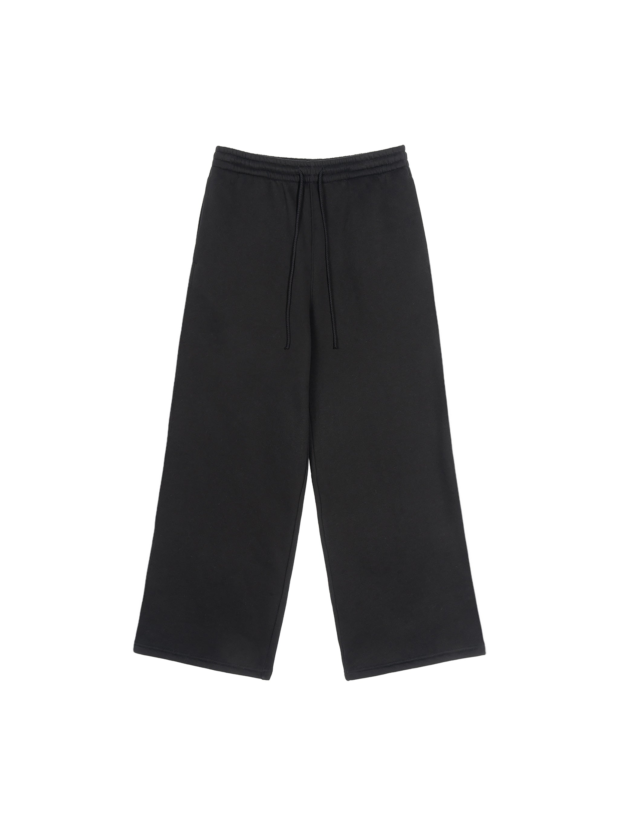 Fleece Drawstring Straight-Leg Sweatpants