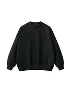 Fleece Side Slit Crewneck Sweatshirt