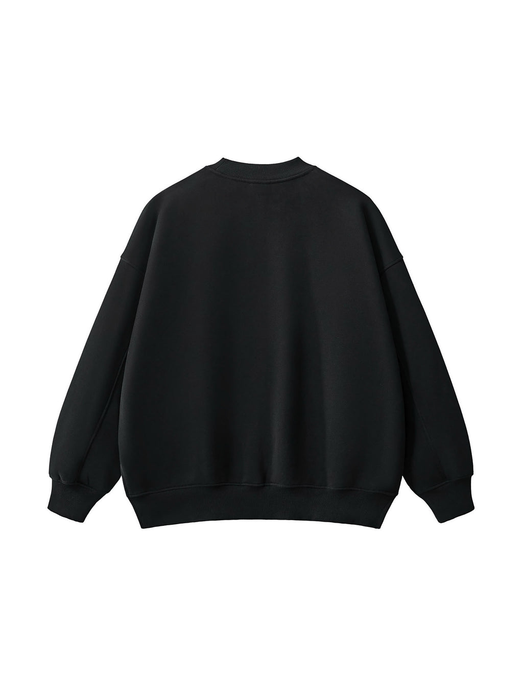 Fleece Side Slit Crewneck Sweatshirt