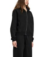Fleece Zip-Up Boxy Hoodie - Women
