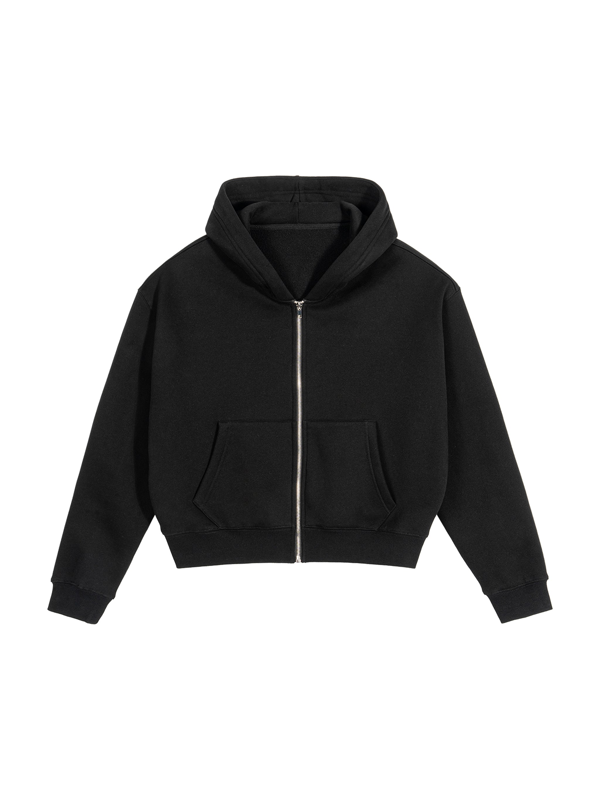 Fleece Zip-Up Boxy Hoodie - Men