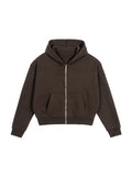Fleece Zip-Up Boxy Hoodie - Women