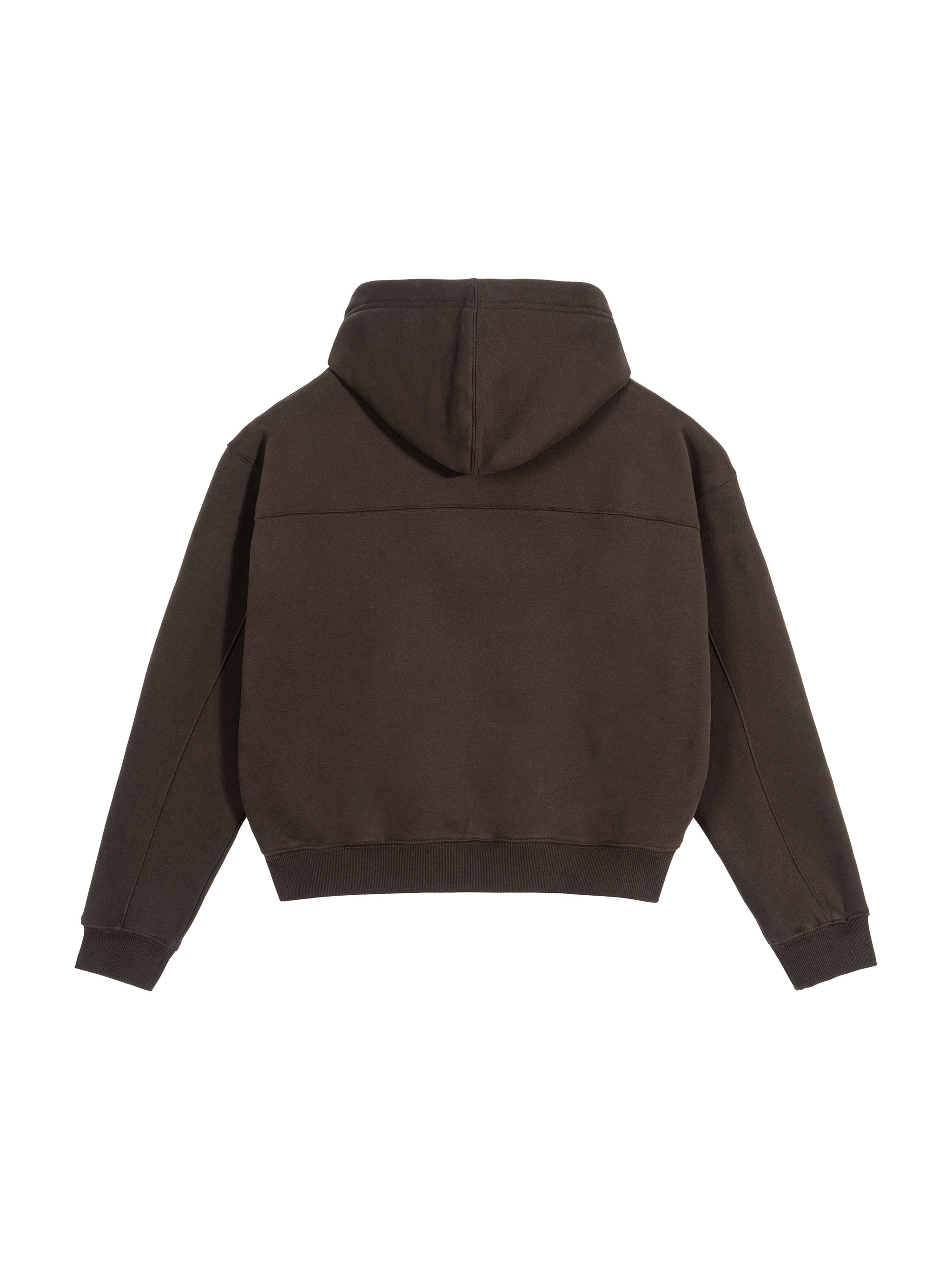 Fleece Zip-Up Boxy Hoodie - Men