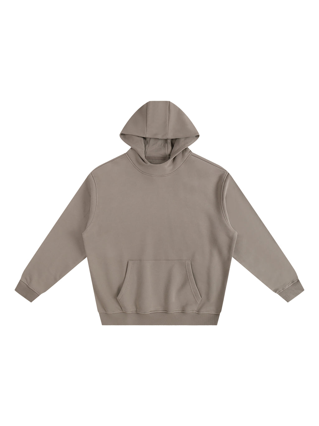 Fleeced High Neck Hoodie