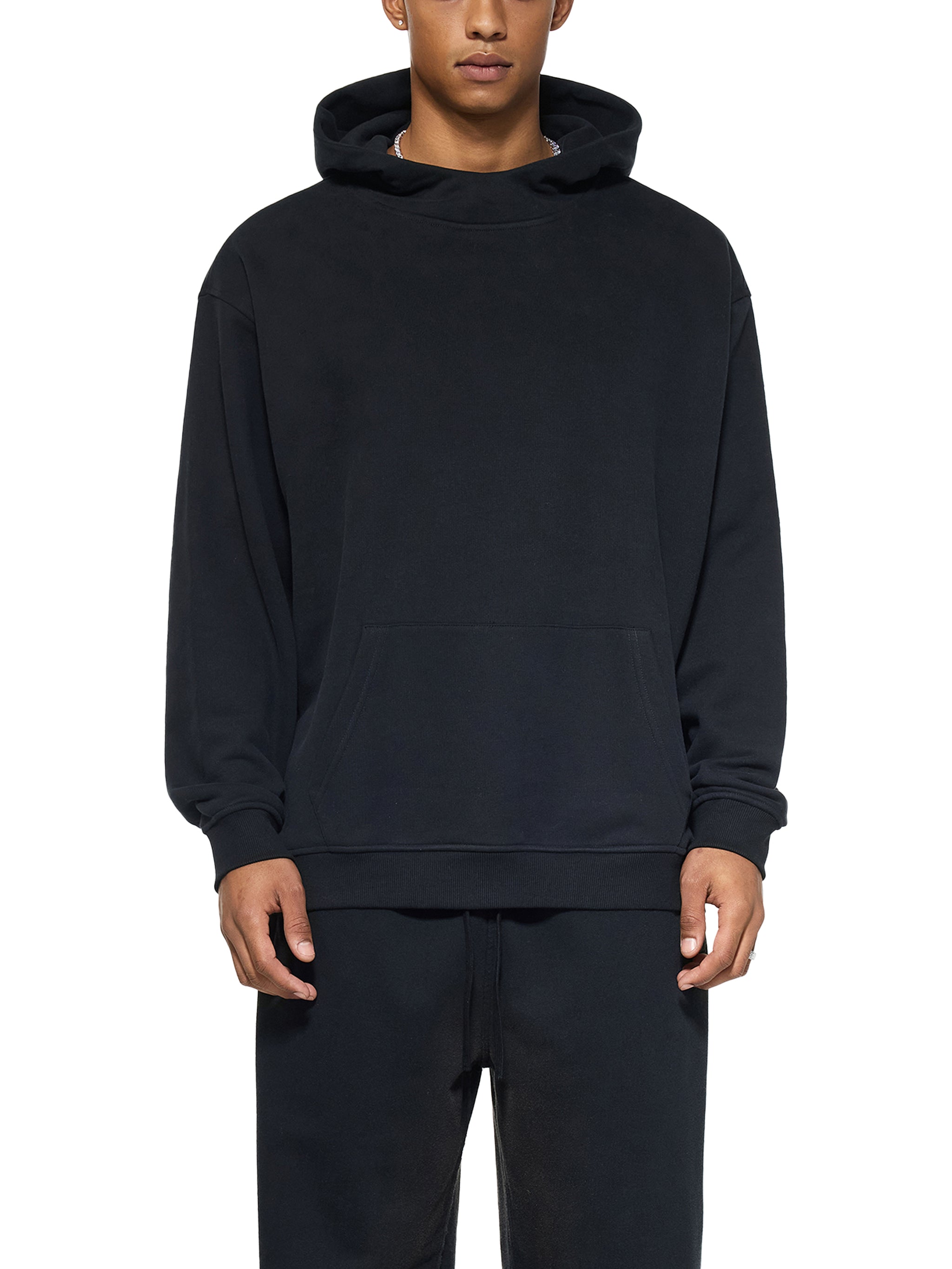 Fleeced High Neck Hoodie