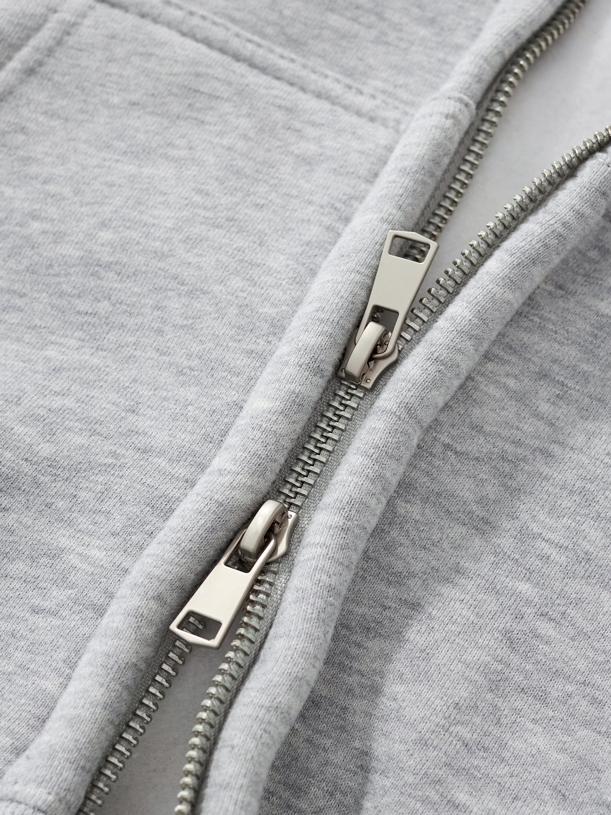 Fleeced Zip-Up Cropped Hoodie