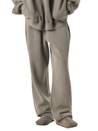 Frayed Enzyme Washed Fleece Sweatpants