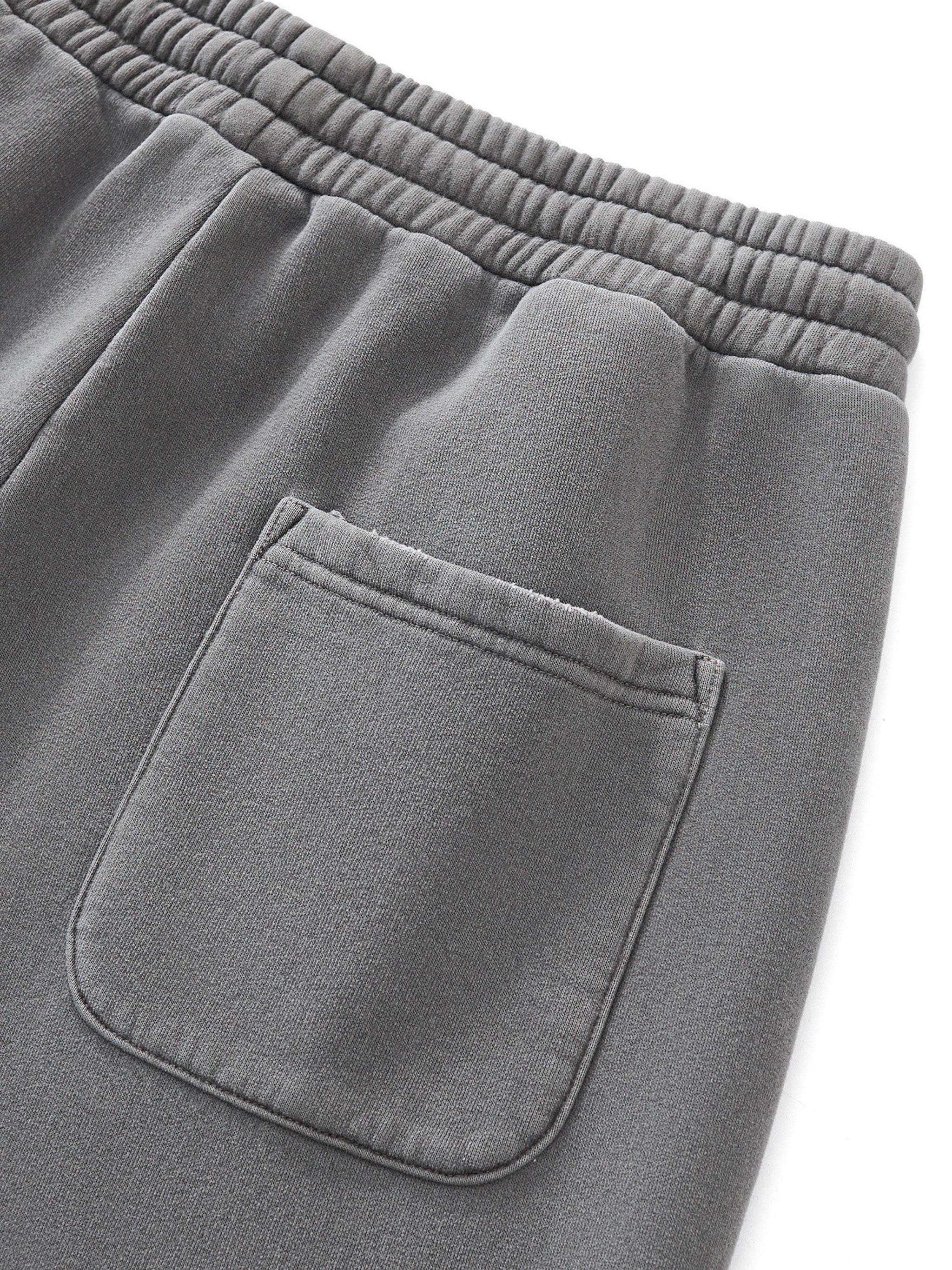 Frayed Enzyme Washed Fleece Sweatpants