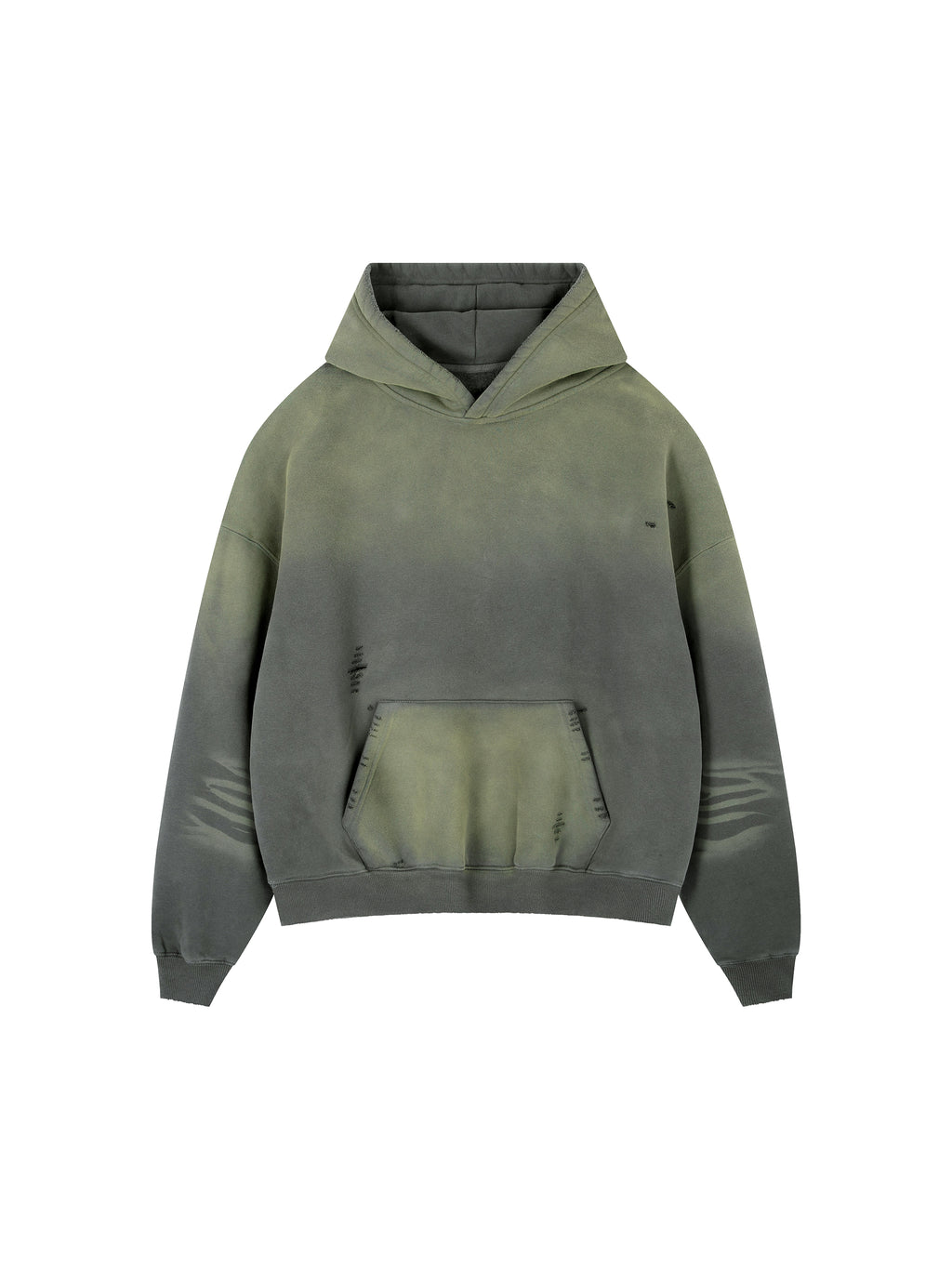Frayed Sunfade Boxy Fleece Hoodie
