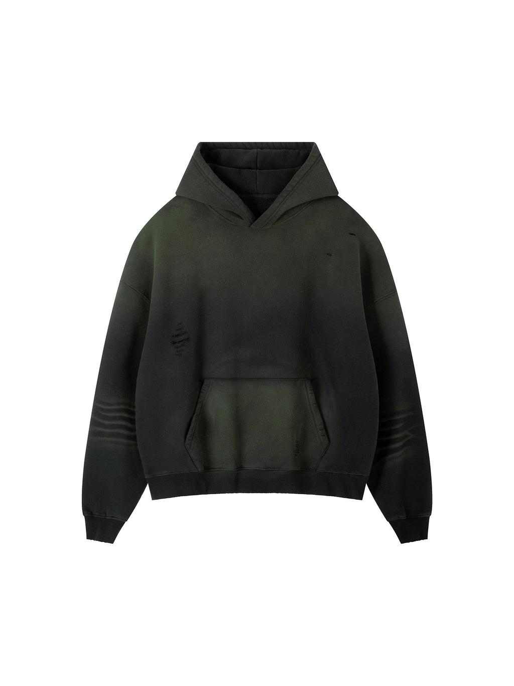 Frayed Sunfade Boxy Fleece Hoodie