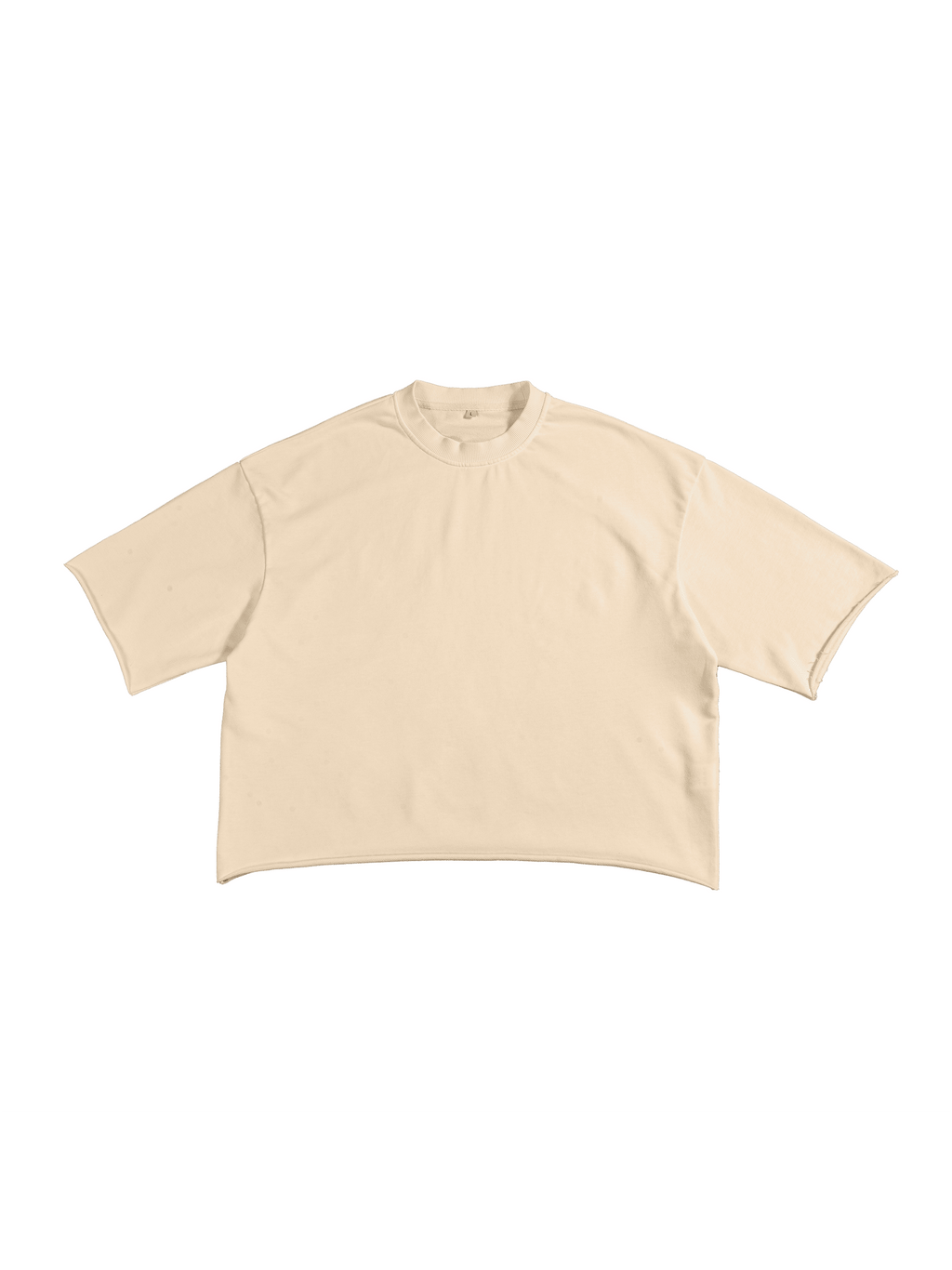 French Terry Raw Edge T-Shirt