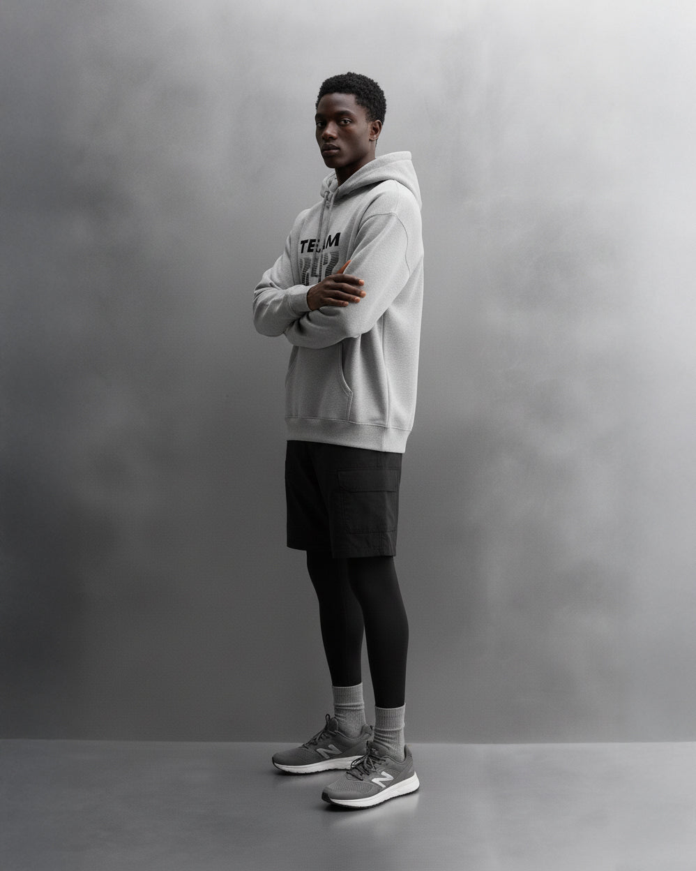 TEAM 247 GREY PERFORMANCE HOODIE