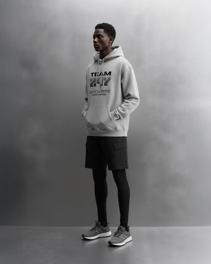 TEAM 247 GREY PERFORMANCE HOODIE