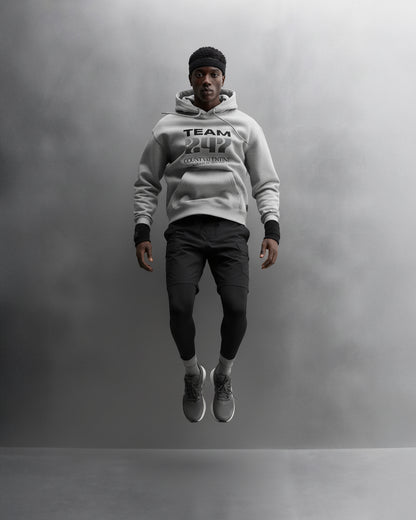 TEAM 247 GREY PERFORMANCE HOODIE
