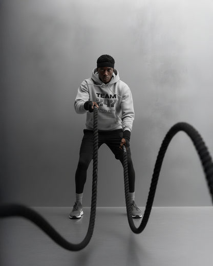 TEAM 247 GREY PERFORMANCE HOODIE