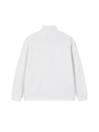 Half-Zip Rolled Edge Fleece Sweatshirt