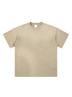 Hand-Frayed Sunfade Paint Splatter T-Shirt