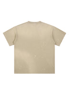 Hand-Frayed Sunfade Paint Splatter T-Shirt
