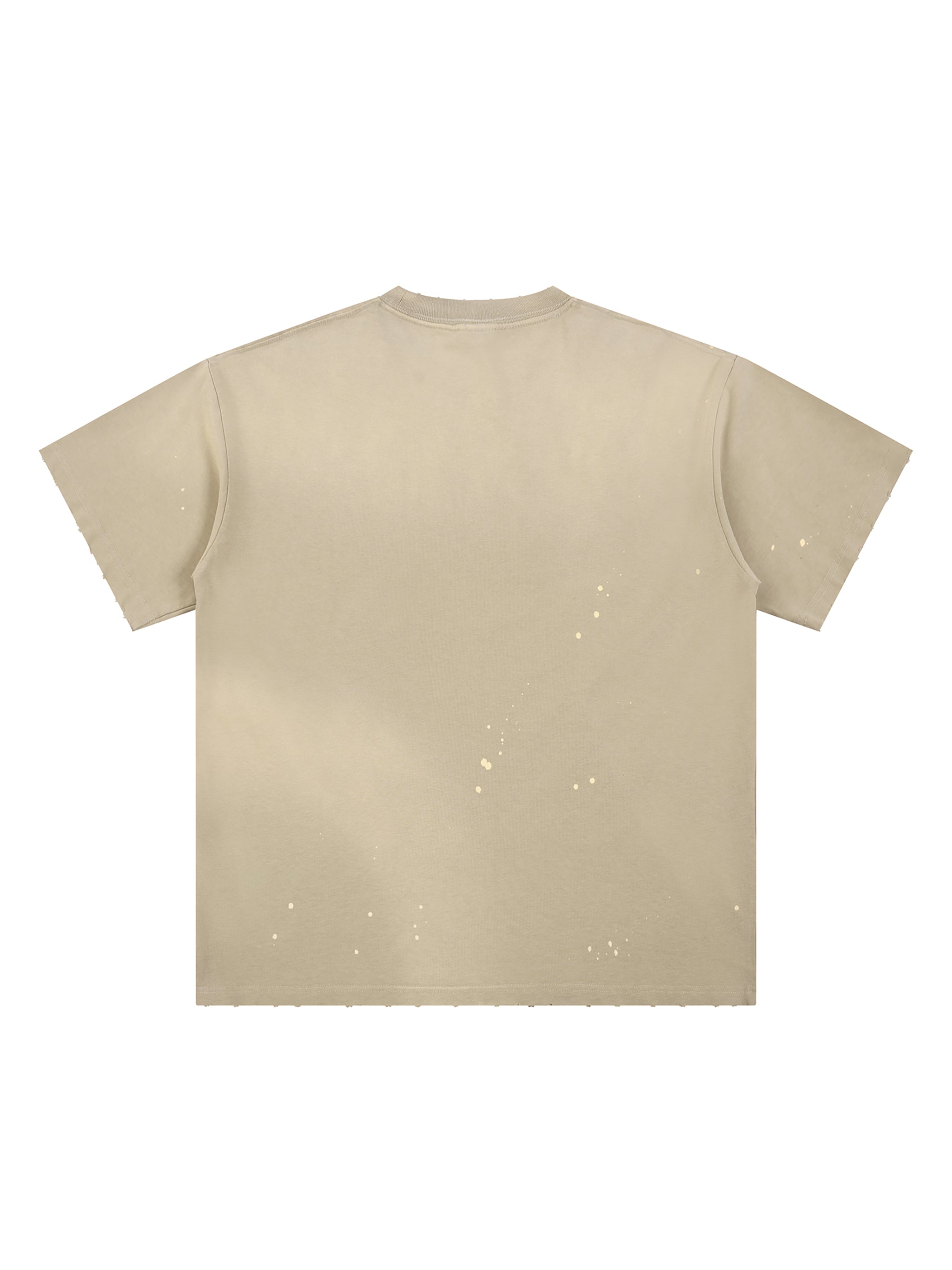 Hand-Frayed Sunfade Paint Splatter T-Shirt