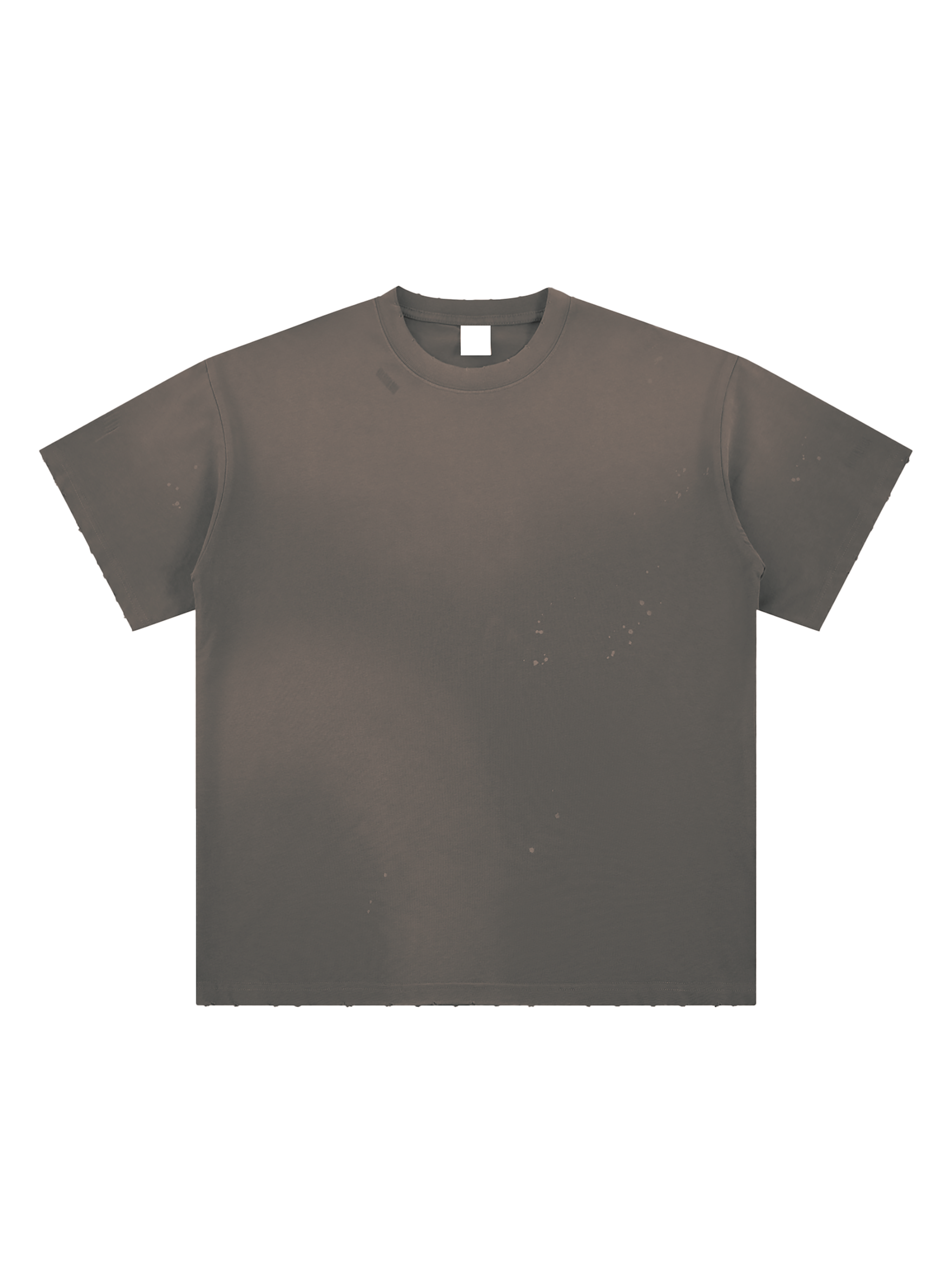 Hand-Frayed Sunfade Paint Splatter T-Shirt