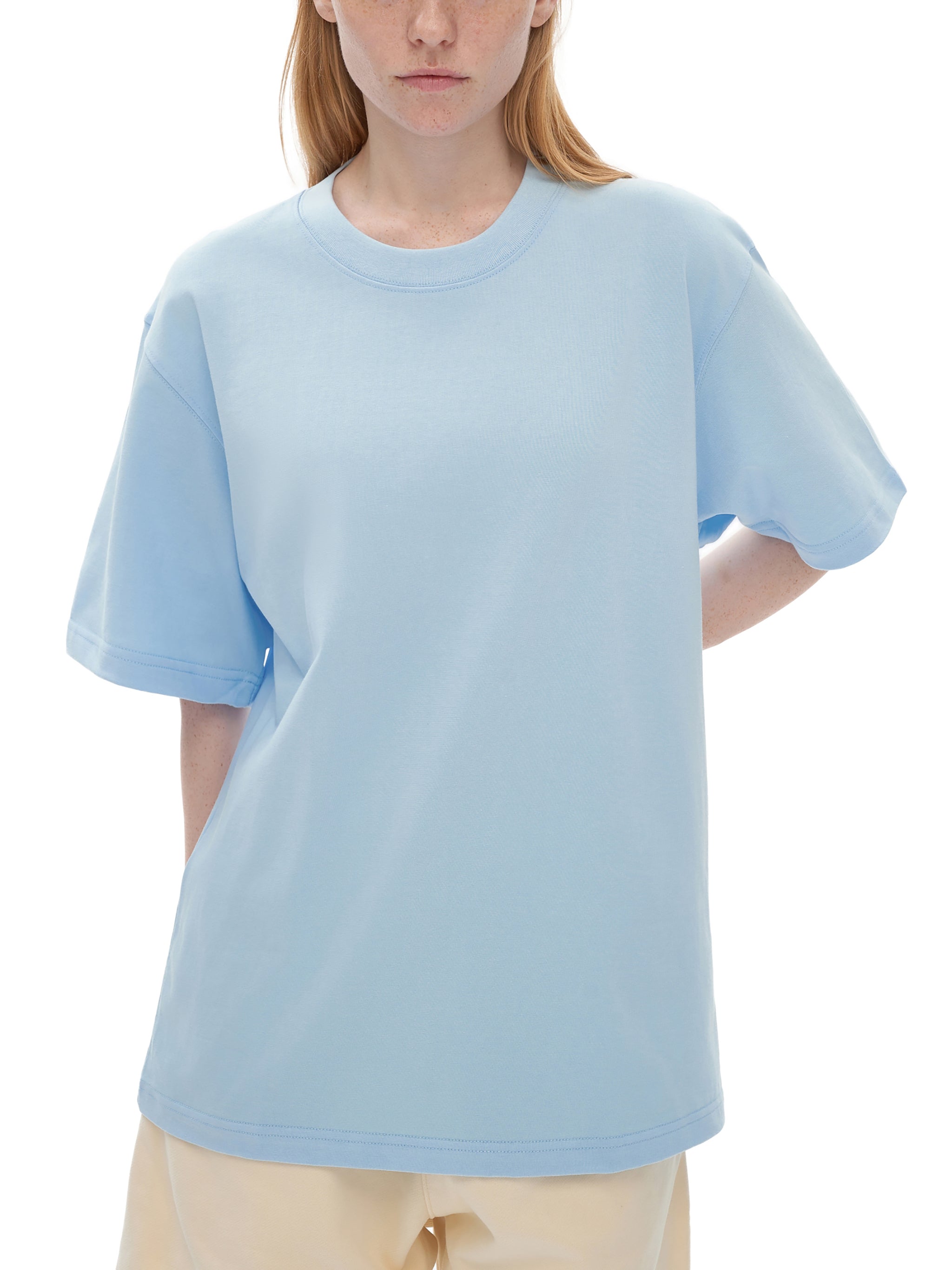 Heavyweight Drop Shoulder Cotton T-Shirt - Women