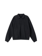 Heavyweight Fleece Polo Sweatshirt