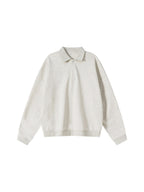 Heavyweight Fleece Polo Sweatshirt