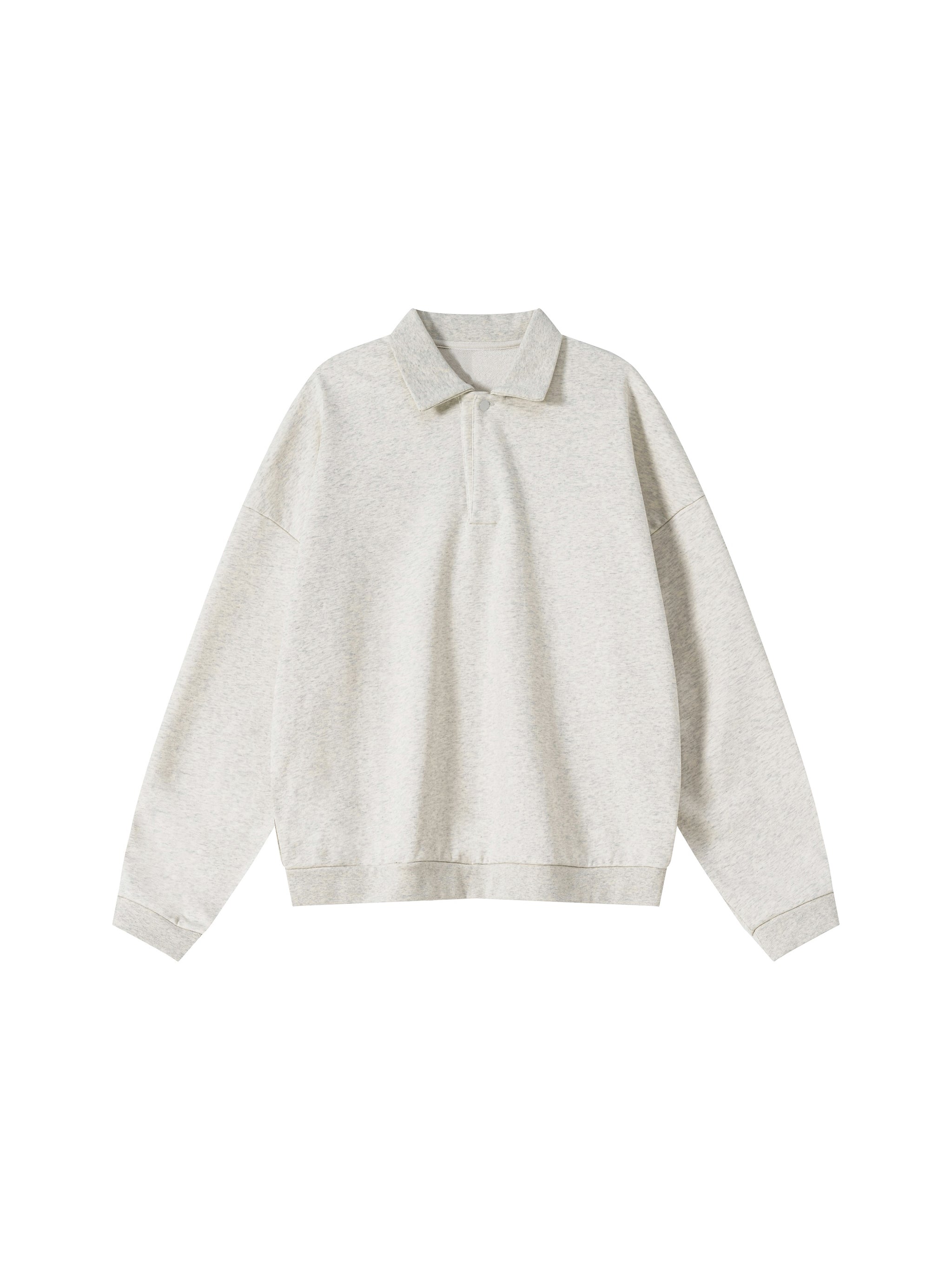 Heavyweight Fleece Polo Sweatshirt