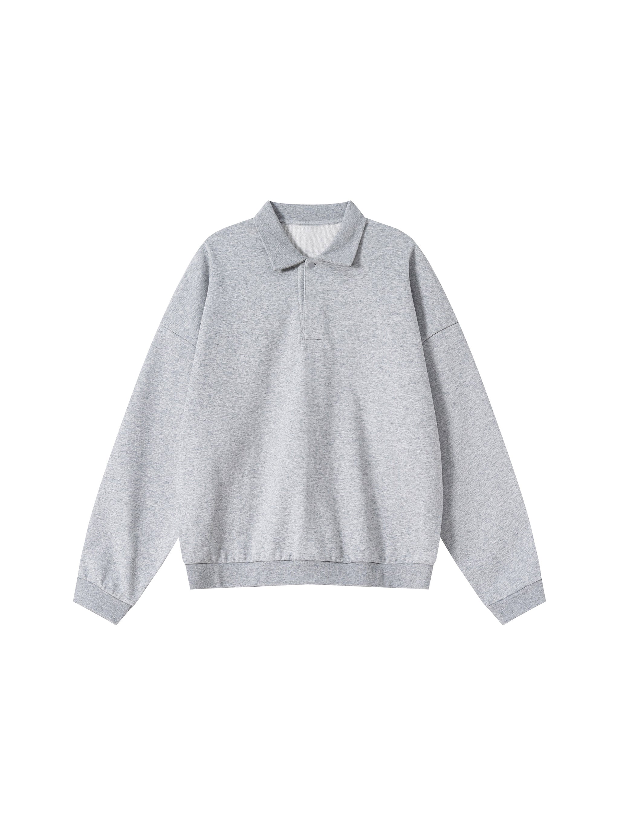 Heavyweight Fleece Polo Sweatshirt