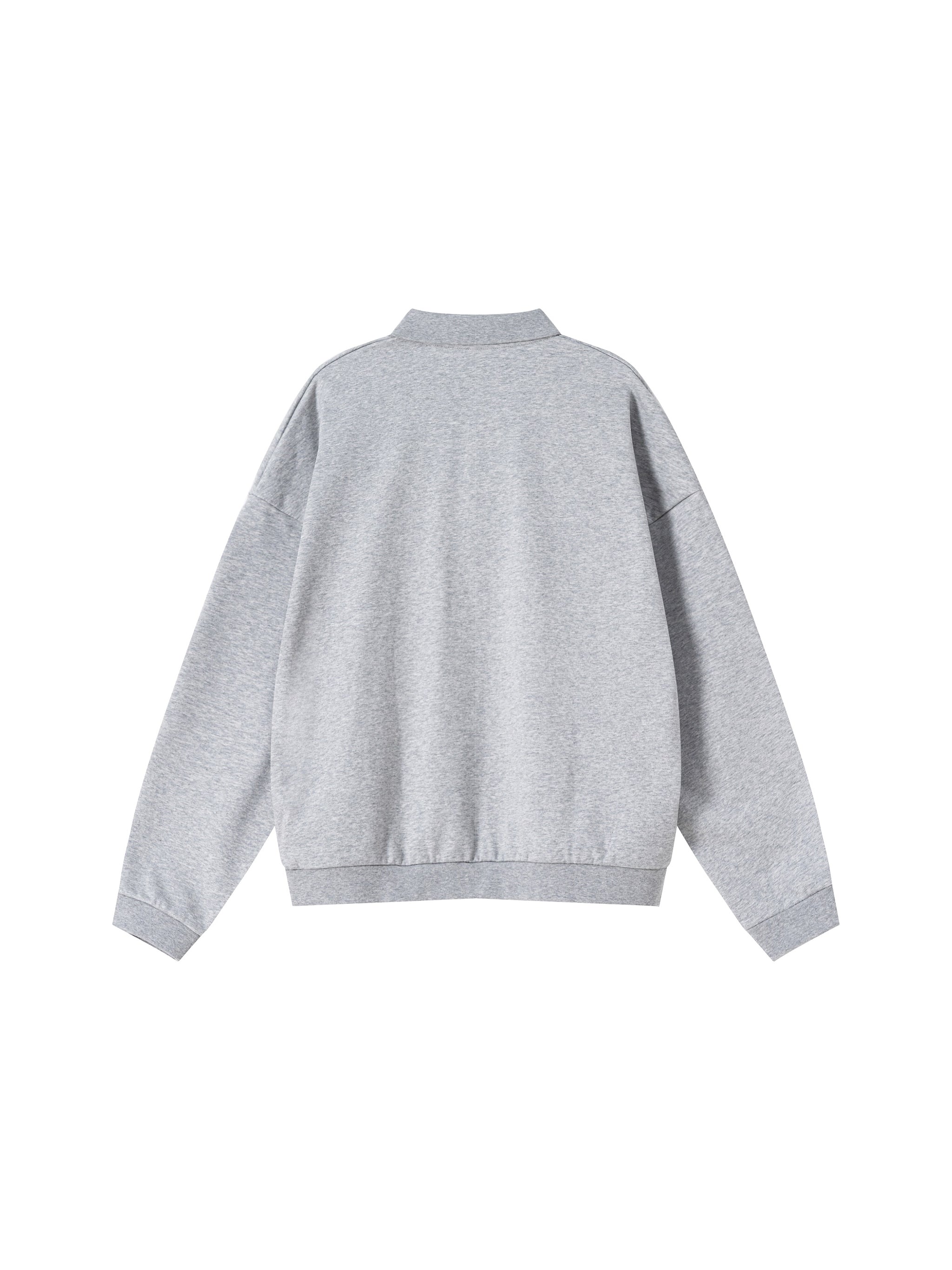 Heavyweight Fleece Polo Sweatshirt