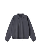 Heavyweight Fleece Polo Sweatshirt