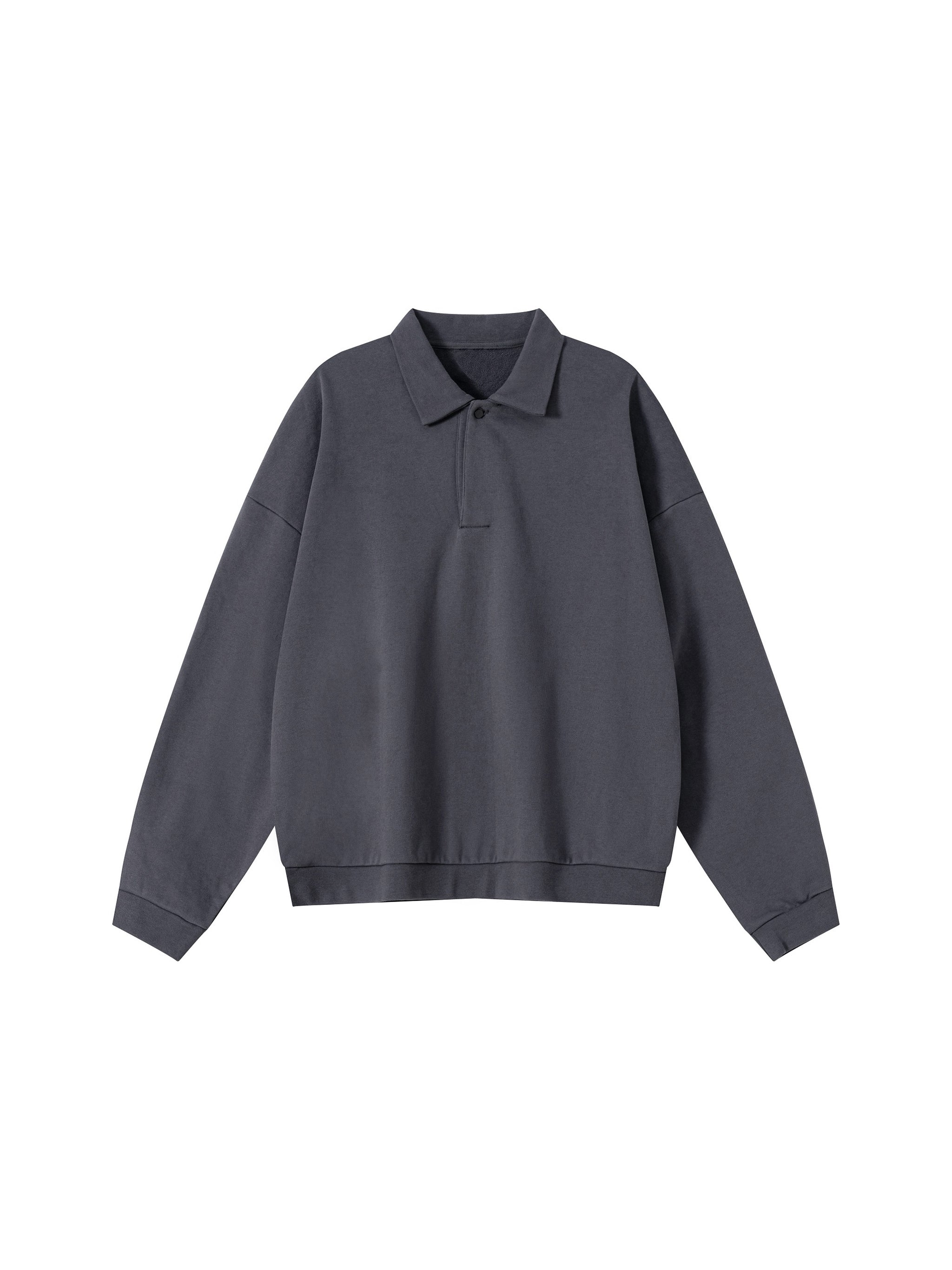 Heavyweight Fleece Polo Sweatshirt