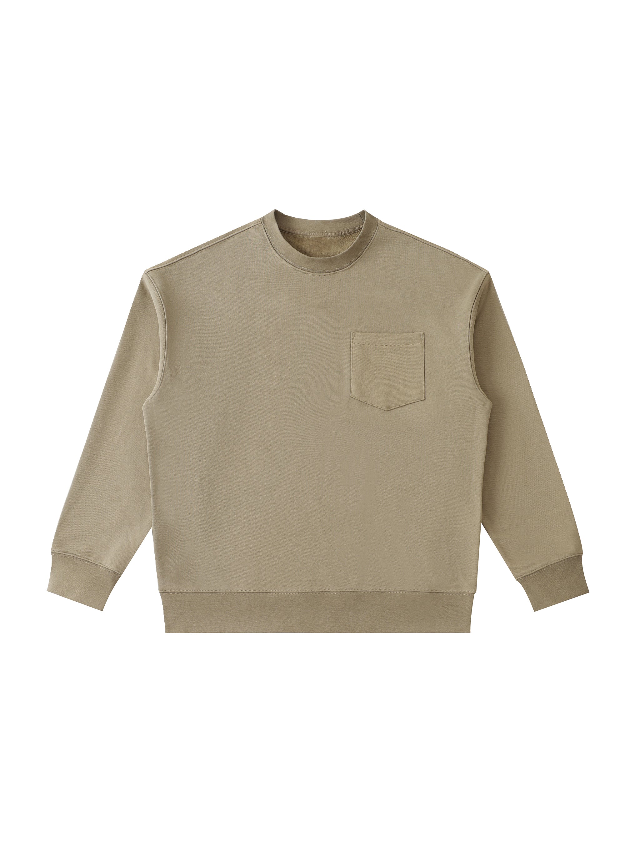 Heavyweight Patch Pocket Crewneck Sweatshirt