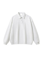 Heavyweight Polo-Collar Sweatshirt