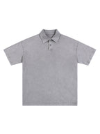 Heavyweight Snow-Washed Polo T-Shirt