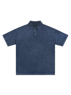 Heavyweight Snow-Washed Polo T-Shirt