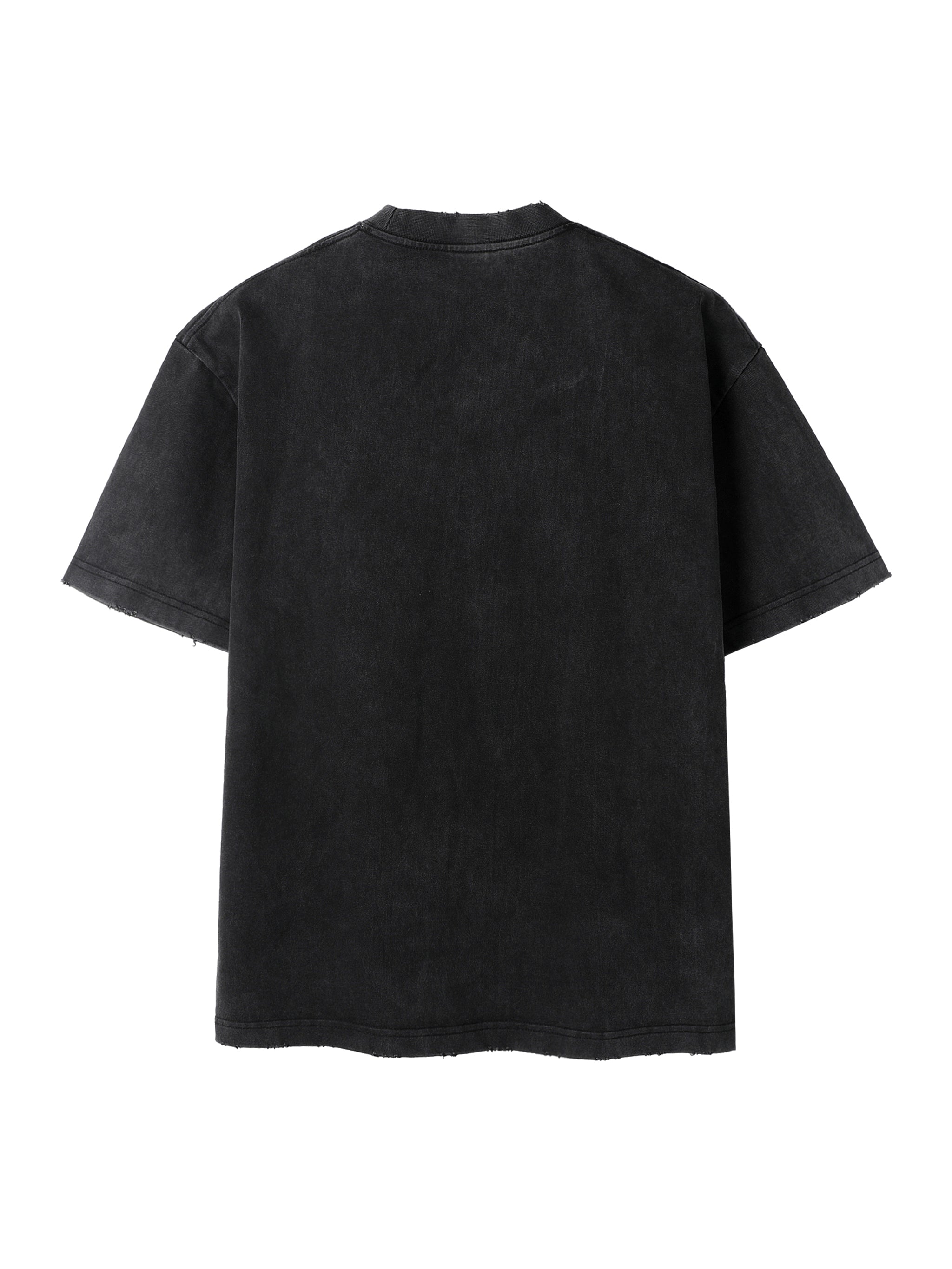 Heavyweight Vintage Washed Frayed T-Shirt